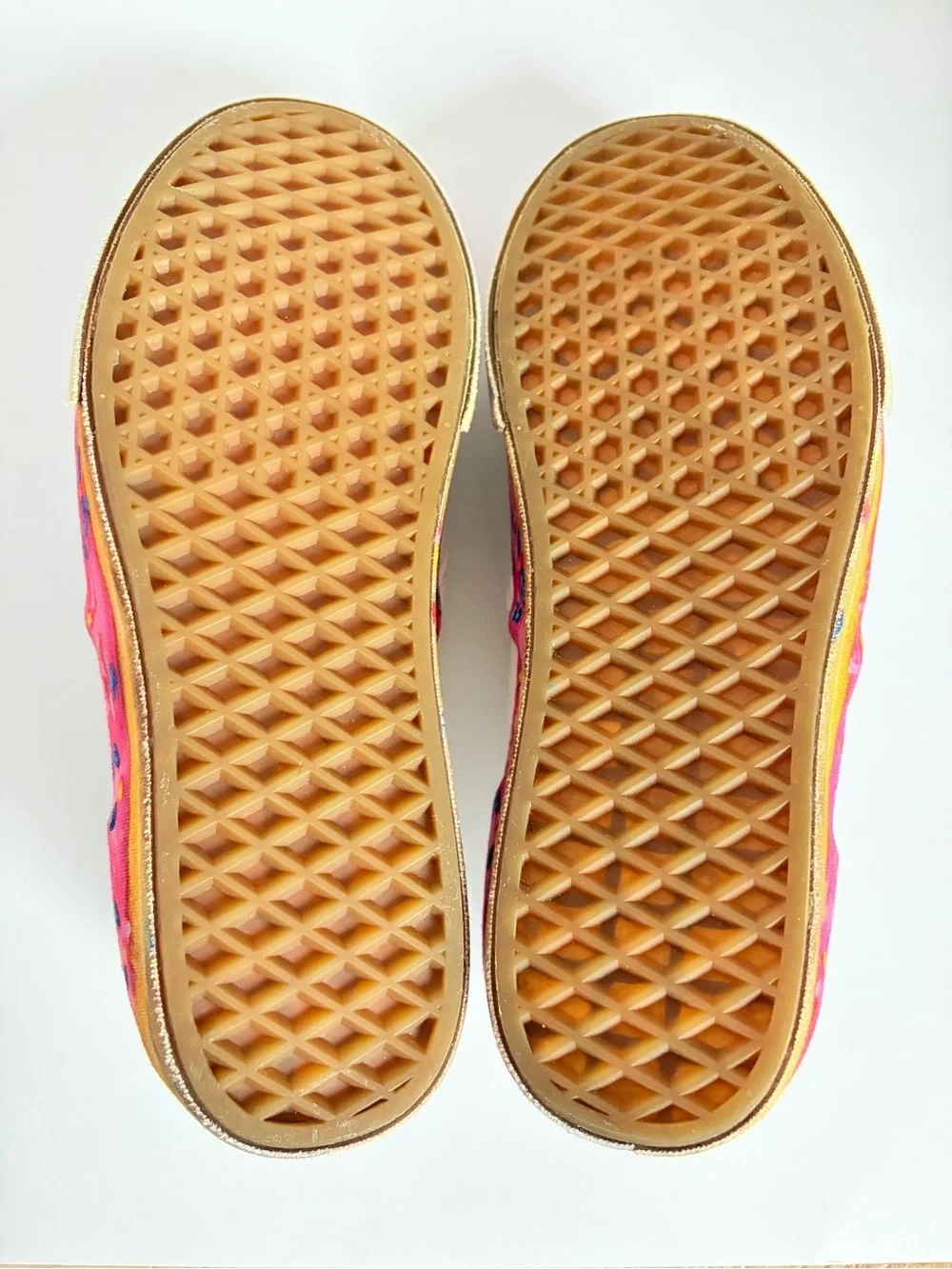 Vans Donut Sprinkle Sneakers Slip On Bold Platform Shoes White Pink Size 7 Kids